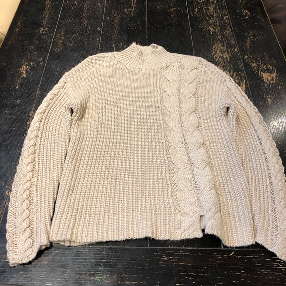 Calvin Klein Sweaters - CALVIN KLEIN/PS/Beige /Turtle neck/Top